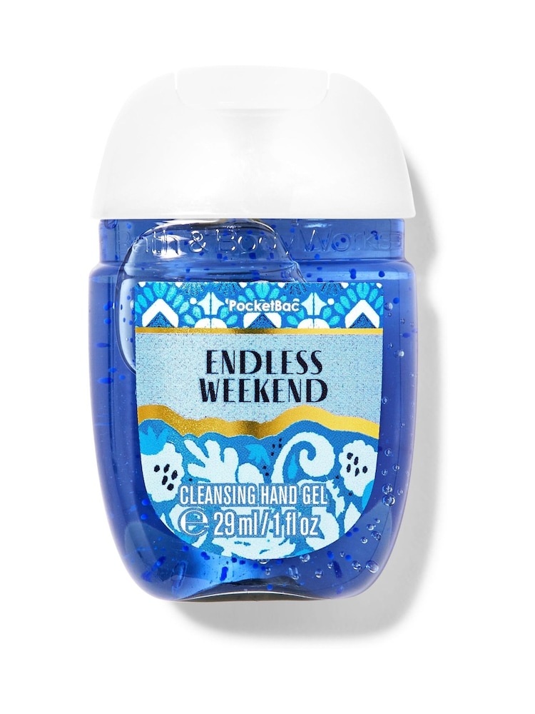 Bath & Body Works Endless Weekend Cleansing Hand Sanitiser Gel 1 fl oz / 29 mL - Image 1 of 1 Bath & Body Works Endless Weekend Cleansing Hand Sanitiser Gel 1 fl oz / 29 mL - Image 1 of 1