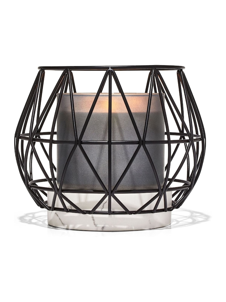 Bath & Body Works Black Timeless Wire 3-Wick Candle Holder - Image 1 of 1