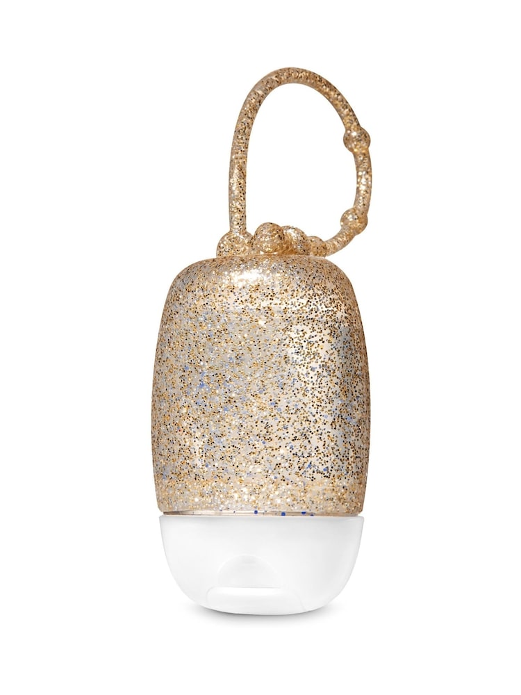 Bath & Body Works Gold Glitter PocketBac Sanitiser Holder - Image 1 of 1