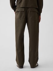 Gap Green Herringbone '90s Loose Trousers - Image 2 of 6