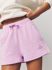 adidas Purple ALL SZN French Terry Shorts - Image 6 of 7
