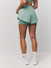 adidas Green Training 2-In-1 Shorts - Image 3 of 5
