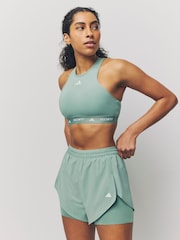 adidas Green Training 2-In-1 Shorts - Image 4 of 5