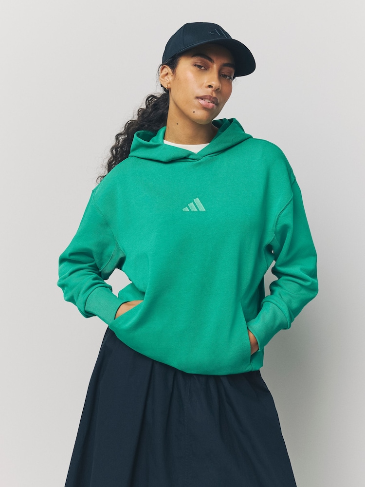 adidas Green crome ALL SZN Boyfriend Hoodie - Image 1 of 6 adidas Green crome ALL SZN Boyfriend Hoodie - Image 1 of 6