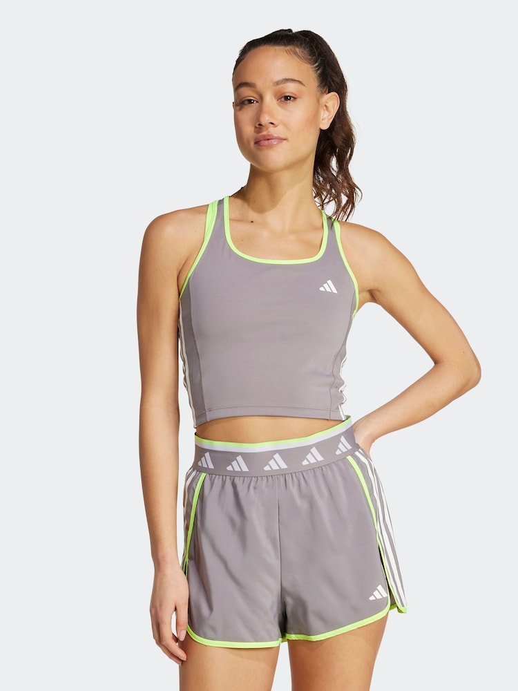 adidas Grey Hyperglam Tank Top - Image 1 of 7