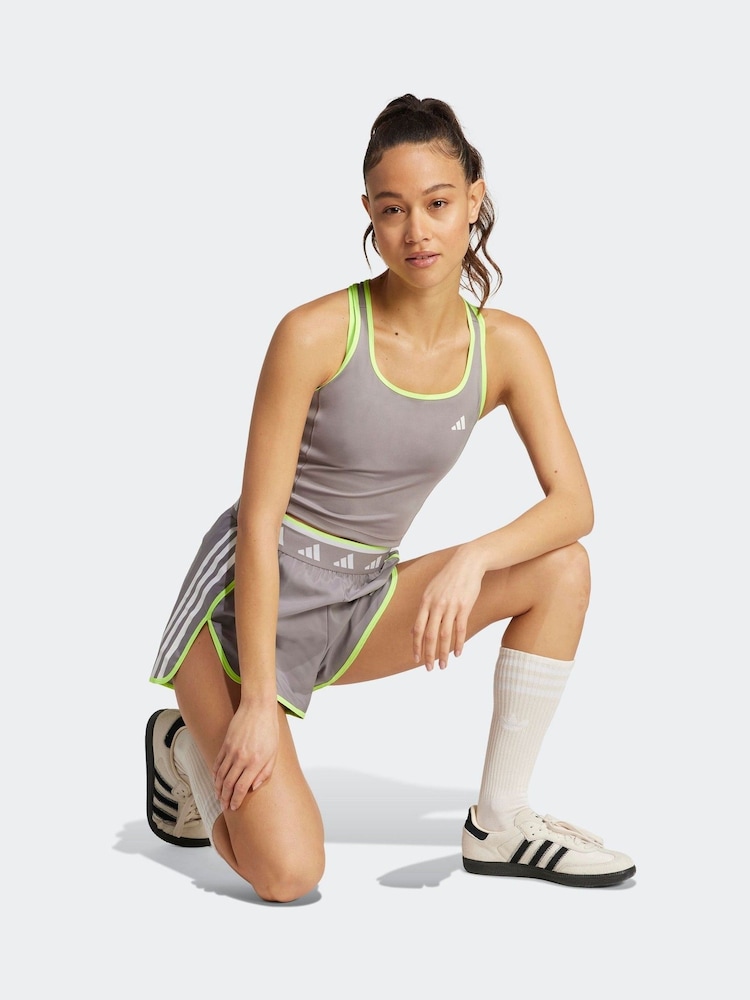 adidas Grey Hyperglam Tank Top - Image 3 of 7