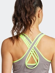 adidas Grey Hyperglam Tank Top - Image 5 of 7