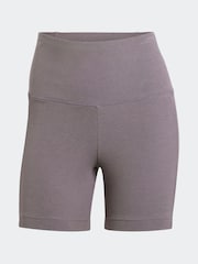 adidas Purple Long Rib Bike Shorts - Image 3 of 3