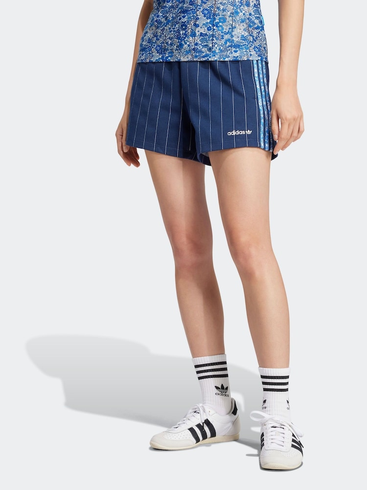 adidas Originals Blue Liberty Shorts - Image 1 of 6 adidas Originals Blue Liberty Shorts - Image 1 of 6