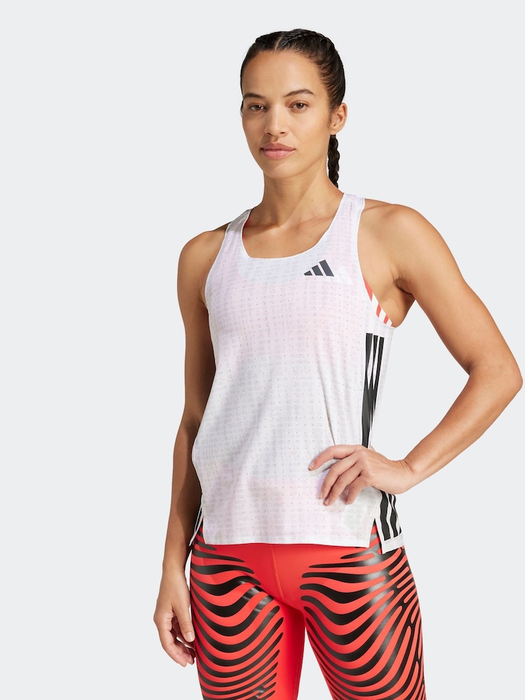 adidas White Adizero Vest - Image 1 of 6