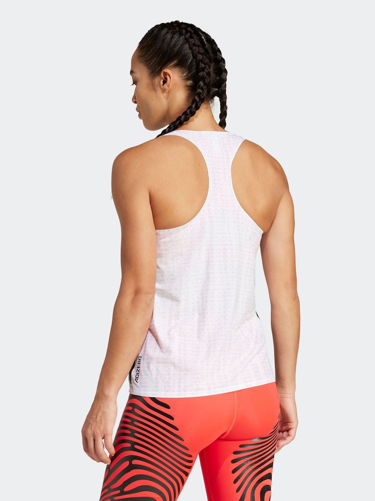 adidas White Adizero Vest - Image 2 of 6