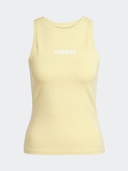 adidas Yellow Linear Tank Top - Image 7 of 7