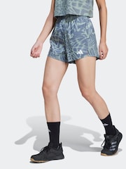 adidas Green Train Essential Minimal All Over Print Shorts - Image 1 of 6