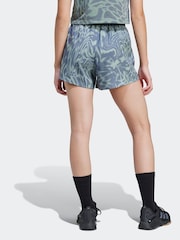 adidas Green Train Essential Minimal All Over Print Shorts - Image 2 of 6