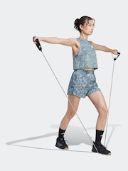 adidas Green Train Essential Minimal All Over Print Shorts - Image 3 of 6
