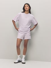 adidas Purple 3 Stripe Shorts - Image 2 of 6