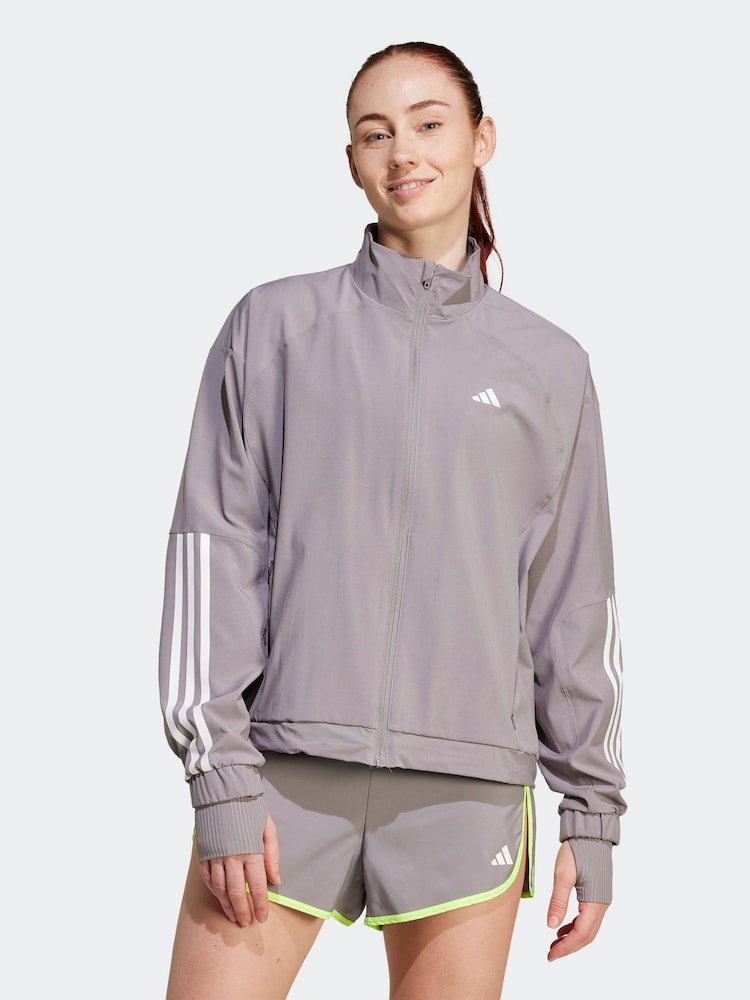 adidas Grey Hyperglam Windbreaker - Image 1 of 7