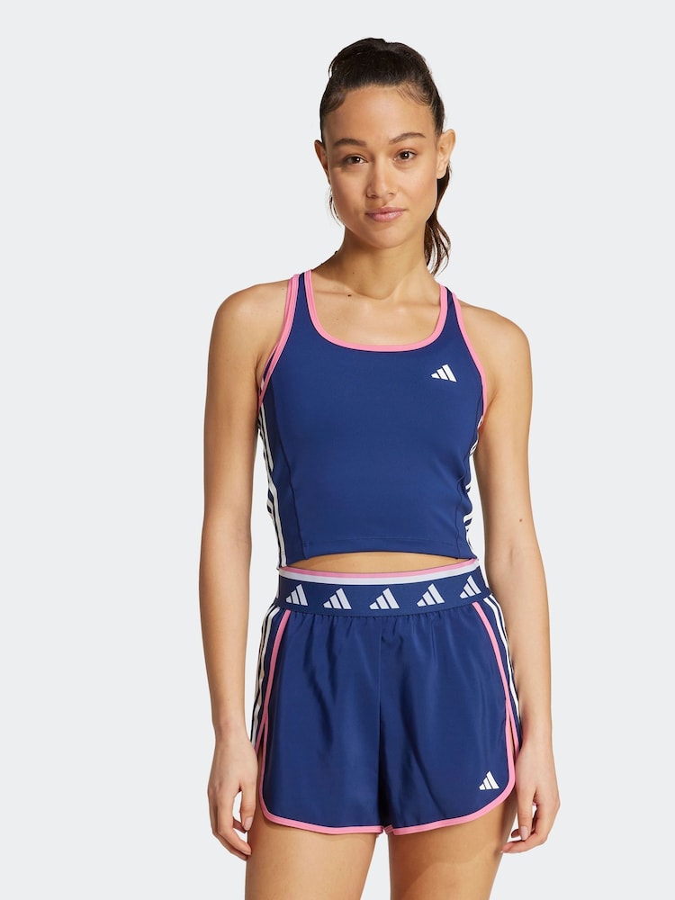 adidas Blue Hyperglam Tank Top - Image 1 of 7