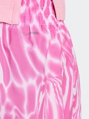 adidas Purple Train Essential Minimal All Over Print Shorts - Image 5 of 6
