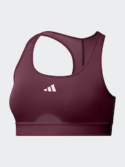 adidas Red Powerreact Training Bra - Image 1 of 2