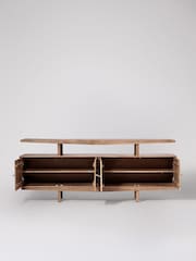 Swoon Light Brown Lofta Mango Wood 4 Door Sideboard - Image 5 of 7