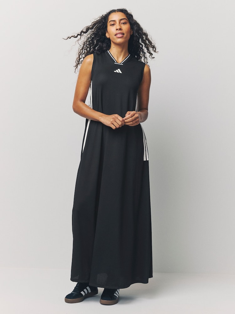 adidas Black Tiro Maxi Dress - Image 1 of 7