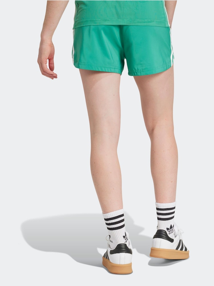 adidas Olive Green Hyperglam Woven Shorts - Image 2 of 7
