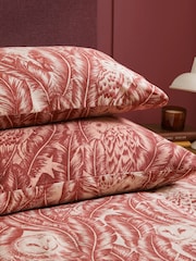 Wylder Red Wood Albus Owl Reversible Duvet Cover Set - Image 3 of 5