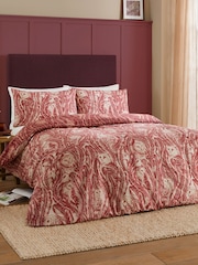 Wylder Red Wood Albus Owl Reversible Duvet Cover Set - Image 4 of 5