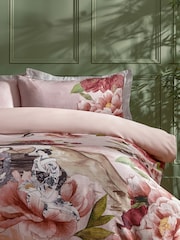 Paoletti Blush Geisha 100% Cotton Sateen Duvet Cover Set - Image 2 of 3