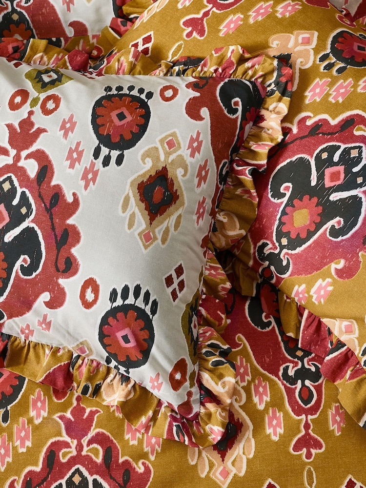 Paoletti 1973 Dawson Ikat Volants Housse de couette Set - Image 3 de 3