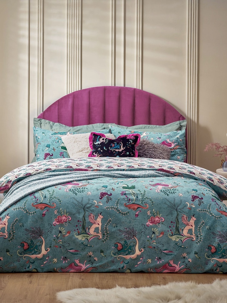 Furn Blue Athena Mythological Duvet Cover Set - Image 1 of 4