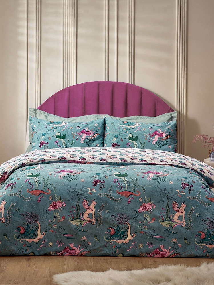Furn Blue Athena Mythological Duvet Cover Set - Image 4 of 4