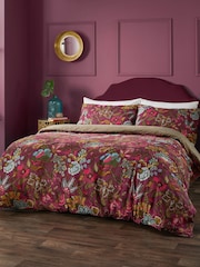 Wylder Cerise Viranai Exotic Floral Duvet Cover Set - Image 4 of 4