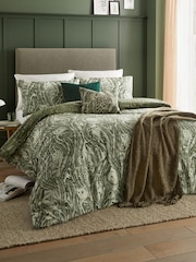 Wylder Forest Green Albus Owl Reversible Duvet Cover Set - Image 1 of 5