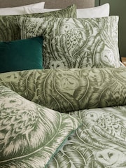 Wylder Forest Green Albus Owl Reversible Duvet Cover Set - Image 2 of 5