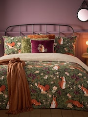 Furn Multicolour Pineberry Forest Reversible Duvet Cover Set - Image 1 of 4
