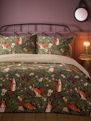 Furn Multicolour Pineberry Forest Reversible Duvet Cover Set - Image 4 of 4