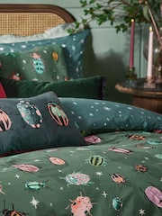 Furn Green Beetalis Jewel Insect Duvet Cover Set - Image 2 of 4