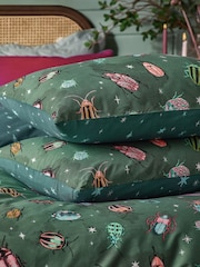 Furn Green Beetalis Jewel Insect Duvet Cover Set - Image 3 of 4