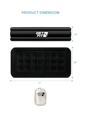 Get Fit Black Premium Air Bed with Pillows and Built in Pump - Image 2 of 7