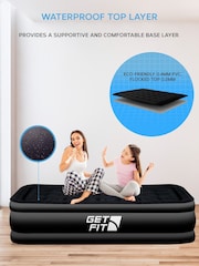 Get Fit Black Premium Air Bed with Pillows and Built in Pump - Image 4 of 7