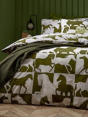 Furn Olive Herve Wild Horse Duvet Cover Set - Image 2 of 4