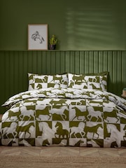 Furn Olive Herve Wild Horse Duvet Cover Set - Image 4 of 4