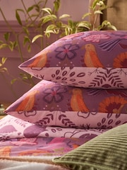 Furn Damson Broderie Floral Craft Duvet Cover Set - Image 3 of 4