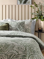 HÖEM Olive Nola Abstract Geometric Duvet Cover Set - Image 2 of 4