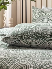 HÖEM Olive Nola Abstract Geometric Duvet Cover Set - Image 3 of 4
