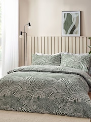 HÖEM Olive Nola Abstract Geometric Duvet Cover Set - Image 4 of 4