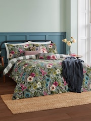 Wylder Petrol Hidcote Manor Floral Duvet Cover Set - Image 1 of 4
