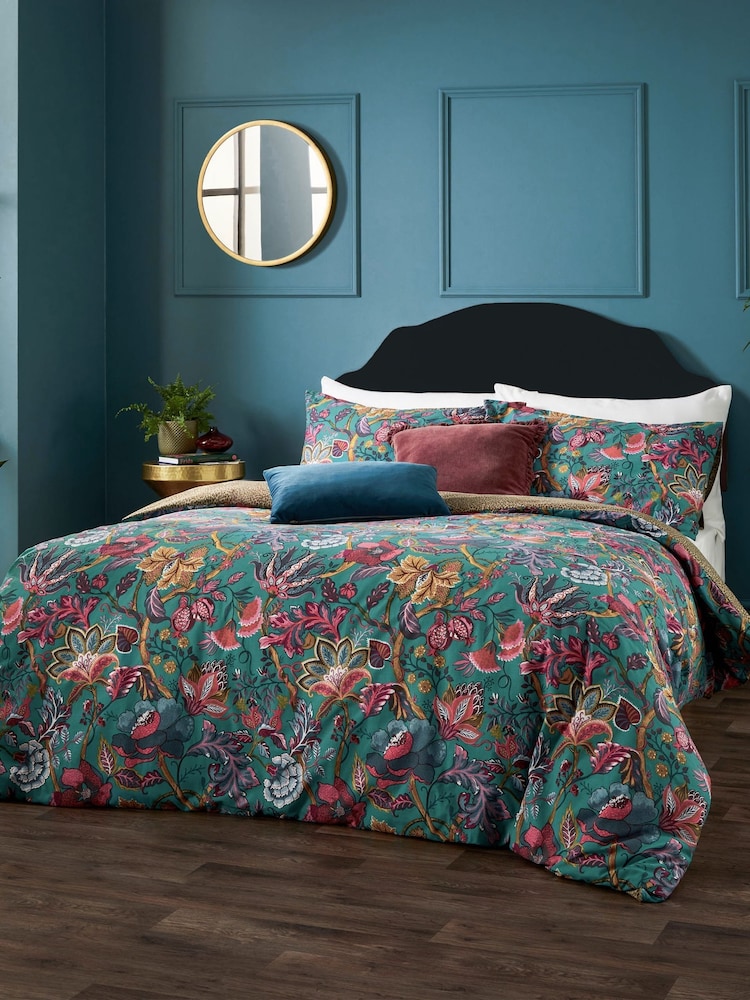 Wylder Lake Blue Viranai Exotic Floral Duvet Cover Set - Image 1 of 4